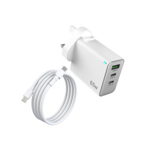 Multi-Port White Cable 3 USB Ports Charger