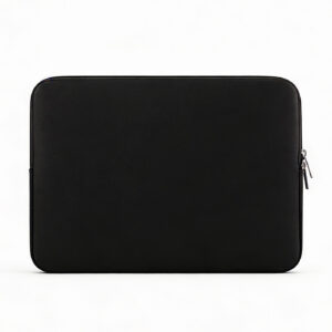 Simple Smooth Black Laptop Sleeve