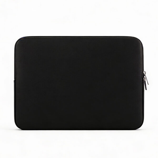 Simple Smooth Black Laptop Sleeve
