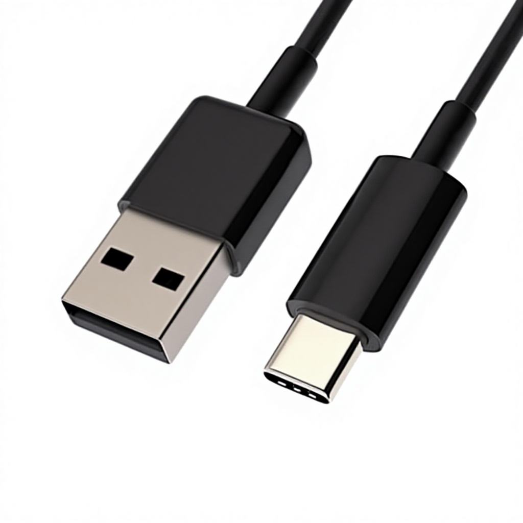 Black usb c to usb a cable - Image 2