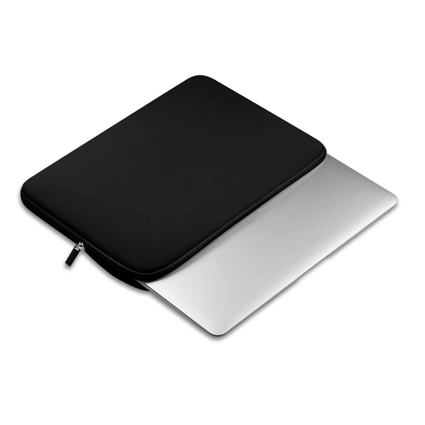 Simple Smooth Black Laptop Sleeve - Image 4