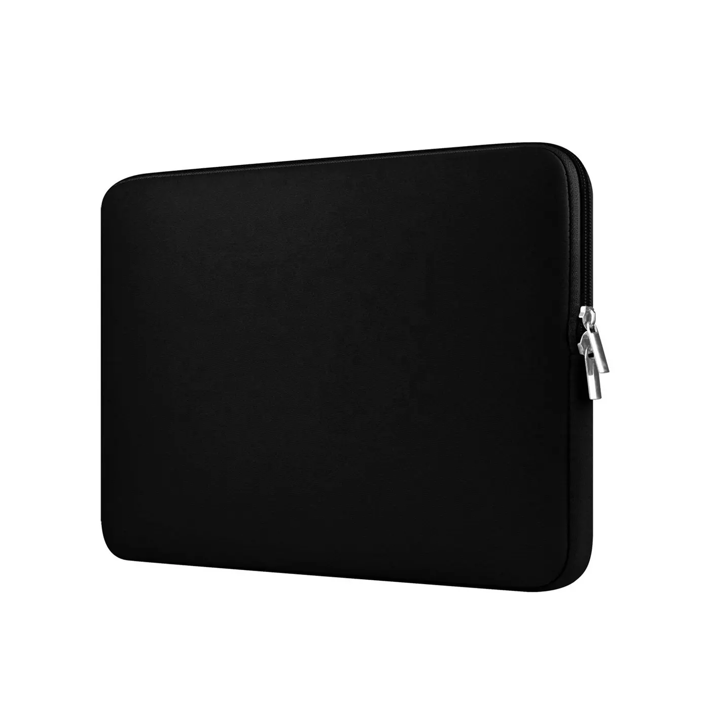 Simple Smooth Black Laptop Sleeve - Image 3